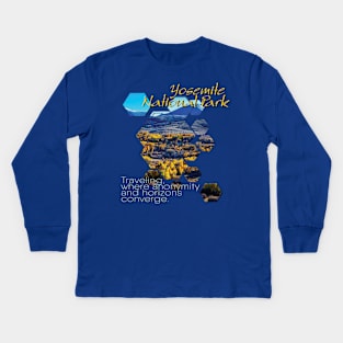 Yosemite National Park Kids Long Sleeve T-Shirt